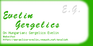 evelin gergelics business card